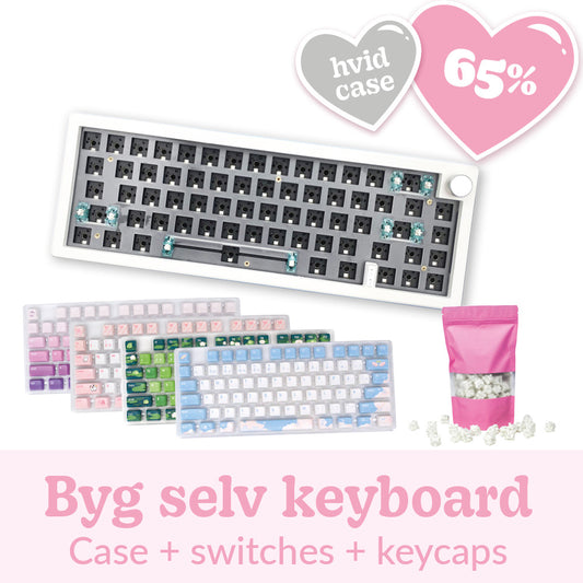 Appaz 65% Størrelse Byg Selv Customized Tastatur | HVID CASE