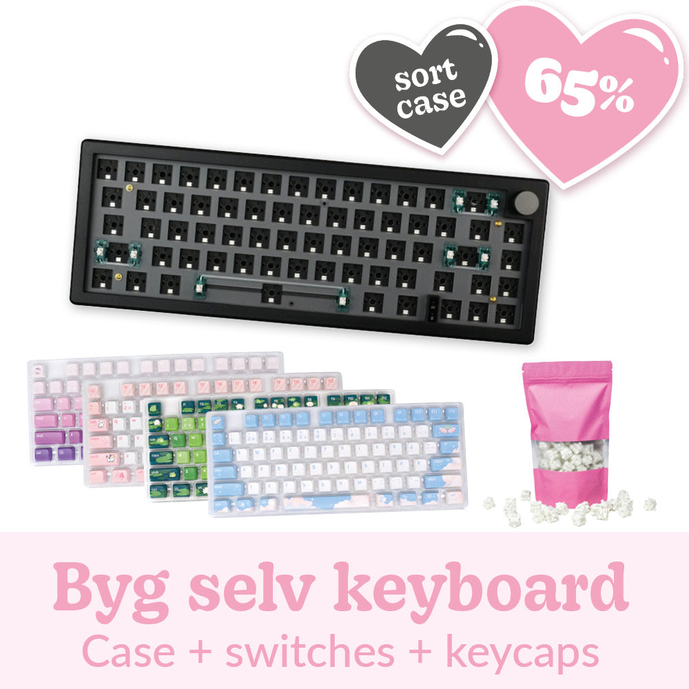 Appaz 65% Størrelse Byg Selv Customized Tastatur | SORT CASE