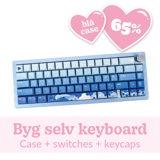 Appaz 65% Størrelse Byg Selv Customized Tastatur | BLÅ CASE