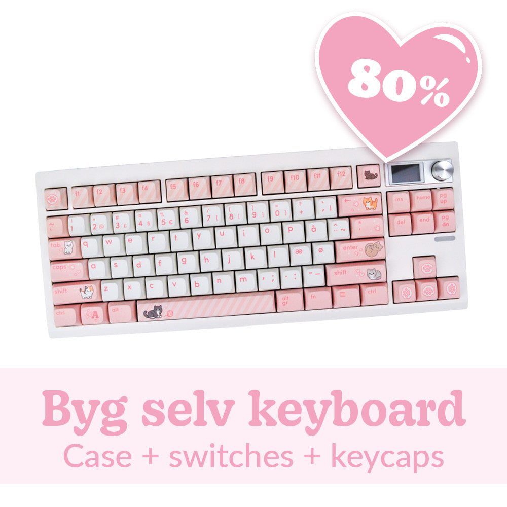 Appaz 80% TKL Size Build Your Own Customized Keyboard | WHITE CASE