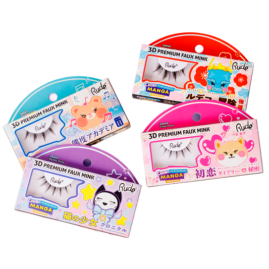 Chibi Manga 3D Premium Faux Mink Øjenvipper