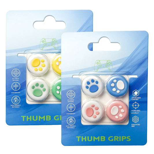 4 Pack Controller Thumb Grips Pastel Paws