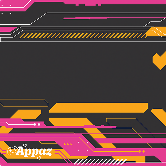 Cyberpunk Orange and Pink | Appaz XXL Mousepad