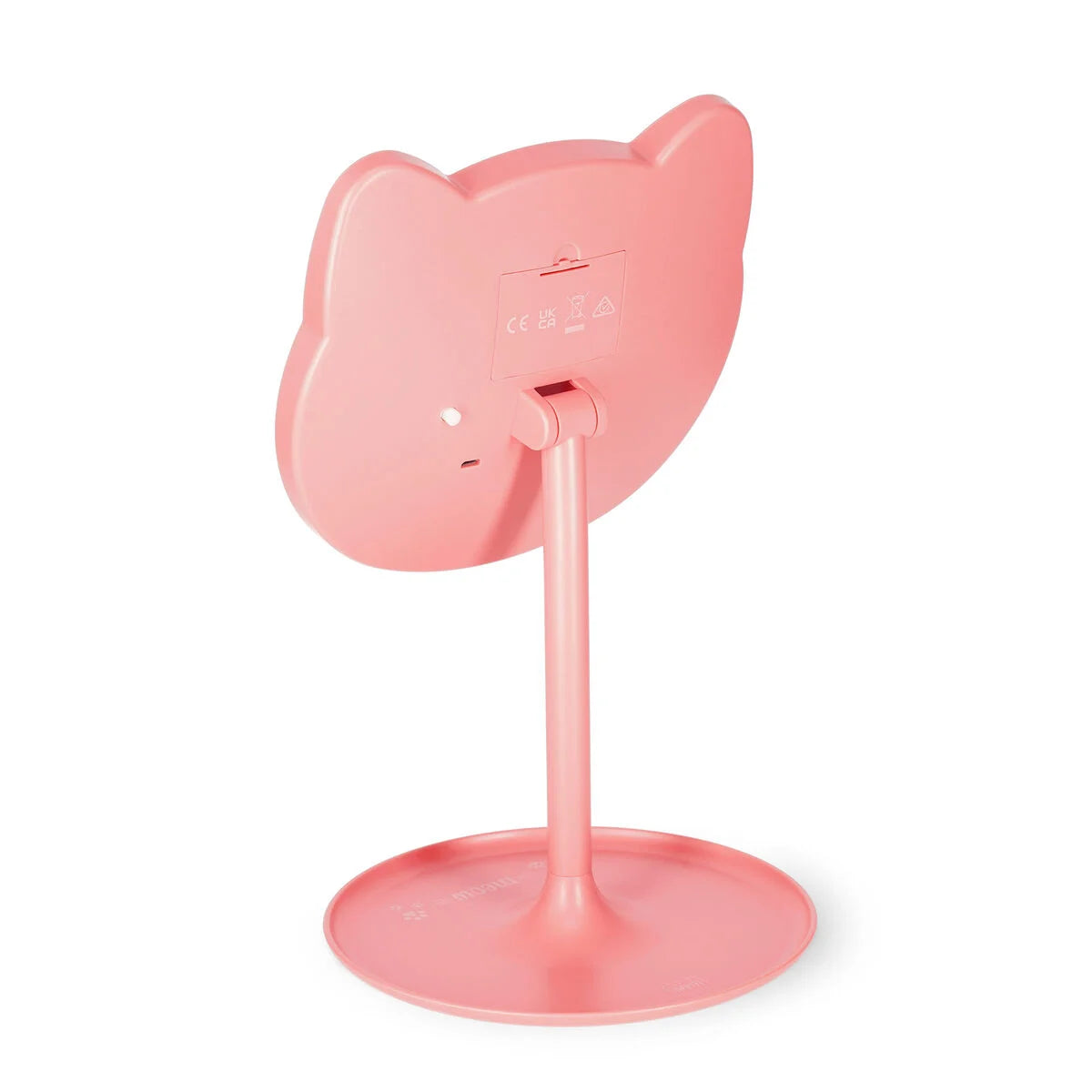 Makeup mirror with light and cat ears