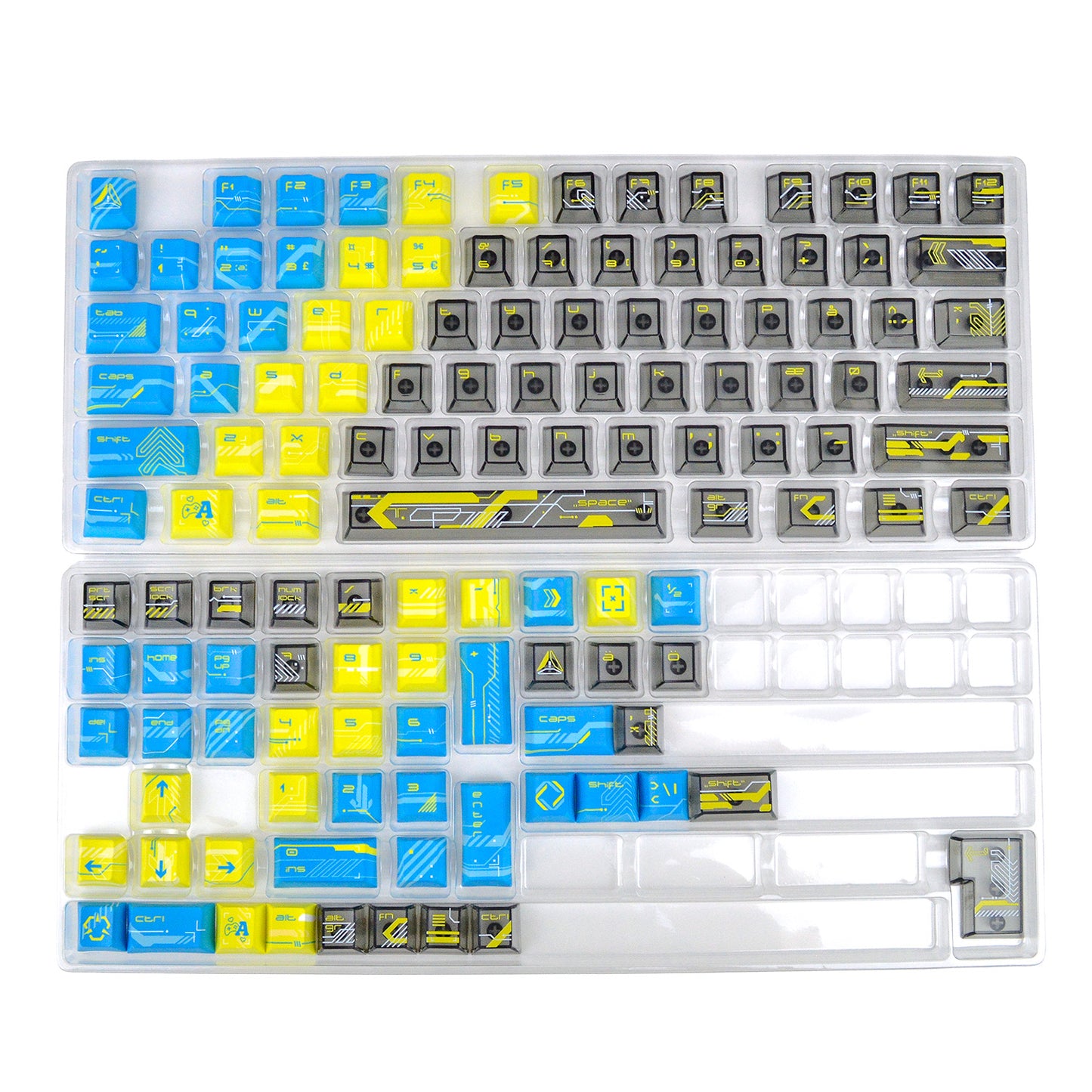 Electric Shock | Appaz keycap sæt | Dansk, norsk, svensk og finsk
