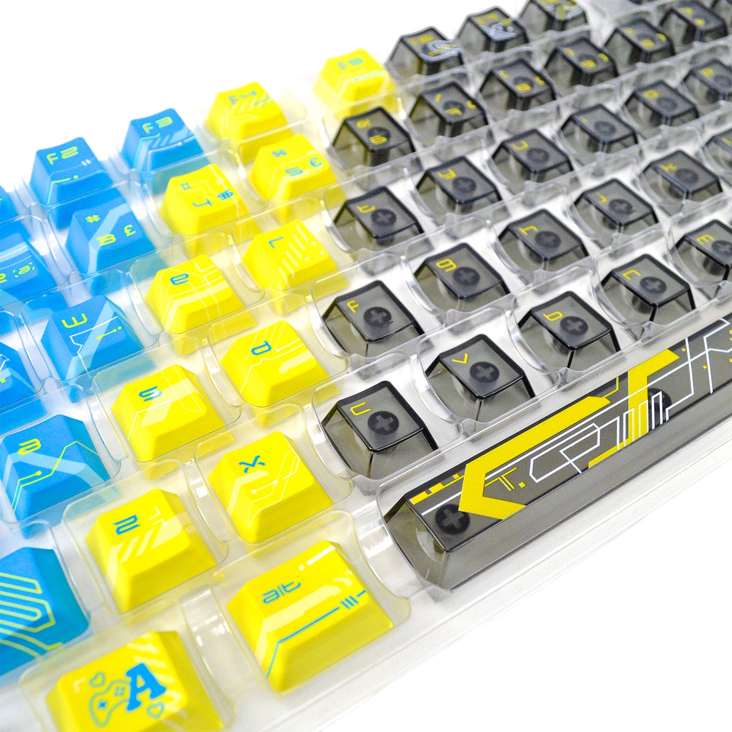 Electric Shock | Appaz keycap sæt | Dansk, norsk, svensk og finsk