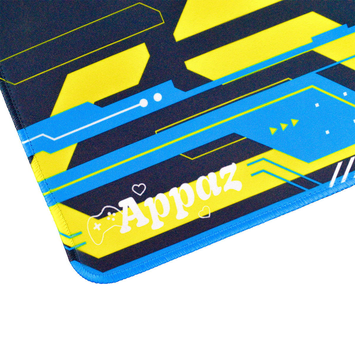Cyberpunk Blue and Yellow | Appaz XXL Mousepad