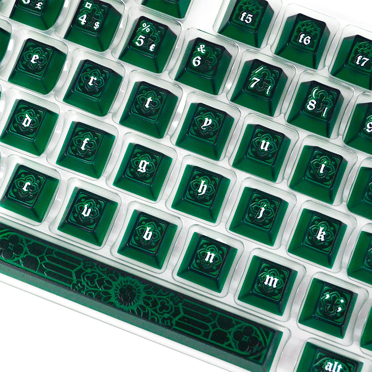Gohtic Emerald Green | Appaz keycap set | Danish, Norwegian and Swedish