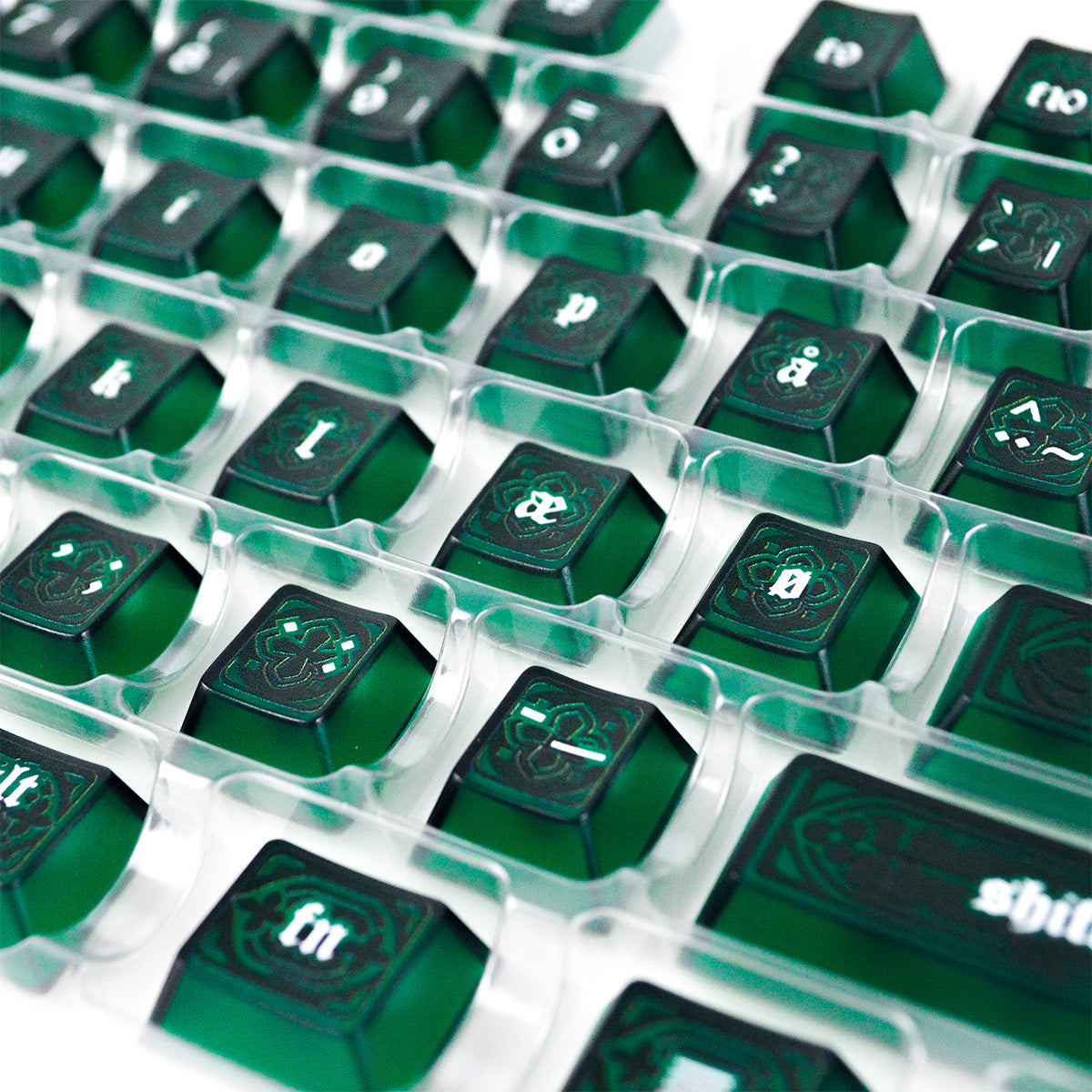 Gohtic Emerald Green | Appaz keycap set | Danish, Norwegian and Swedish