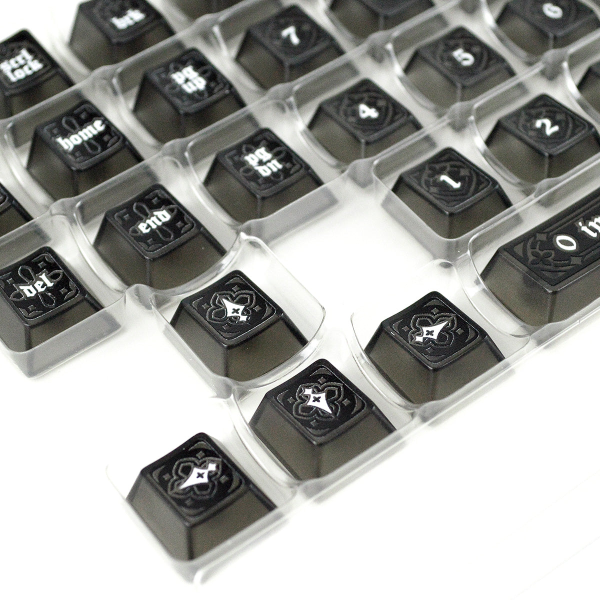 Gohtic Obsidian Black | Appaz keycap set | Danish, Norwegian and Swedish