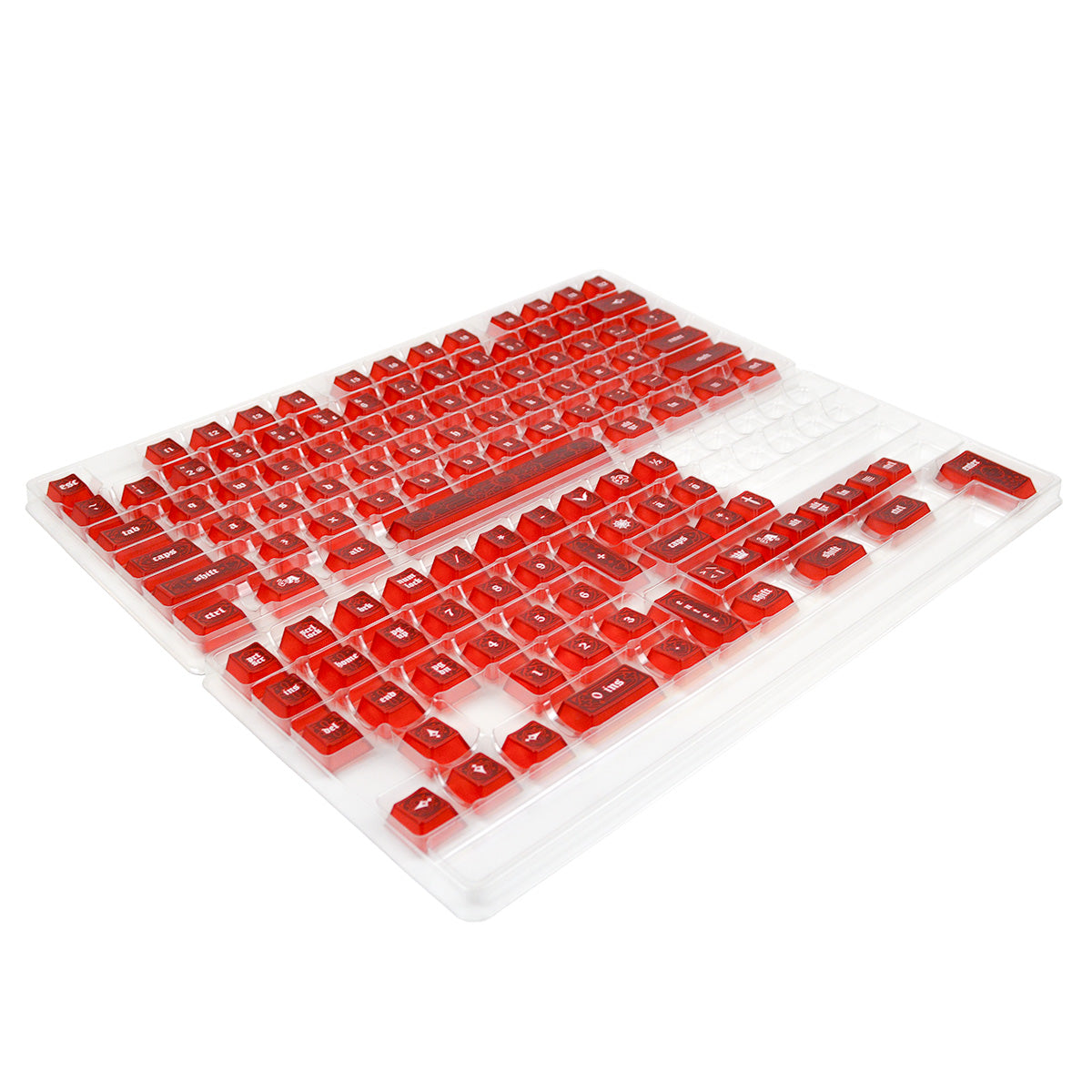 Gothic Ruby Red | Appaz keycap set | Danish, Norwegian, Swedish and Finnish