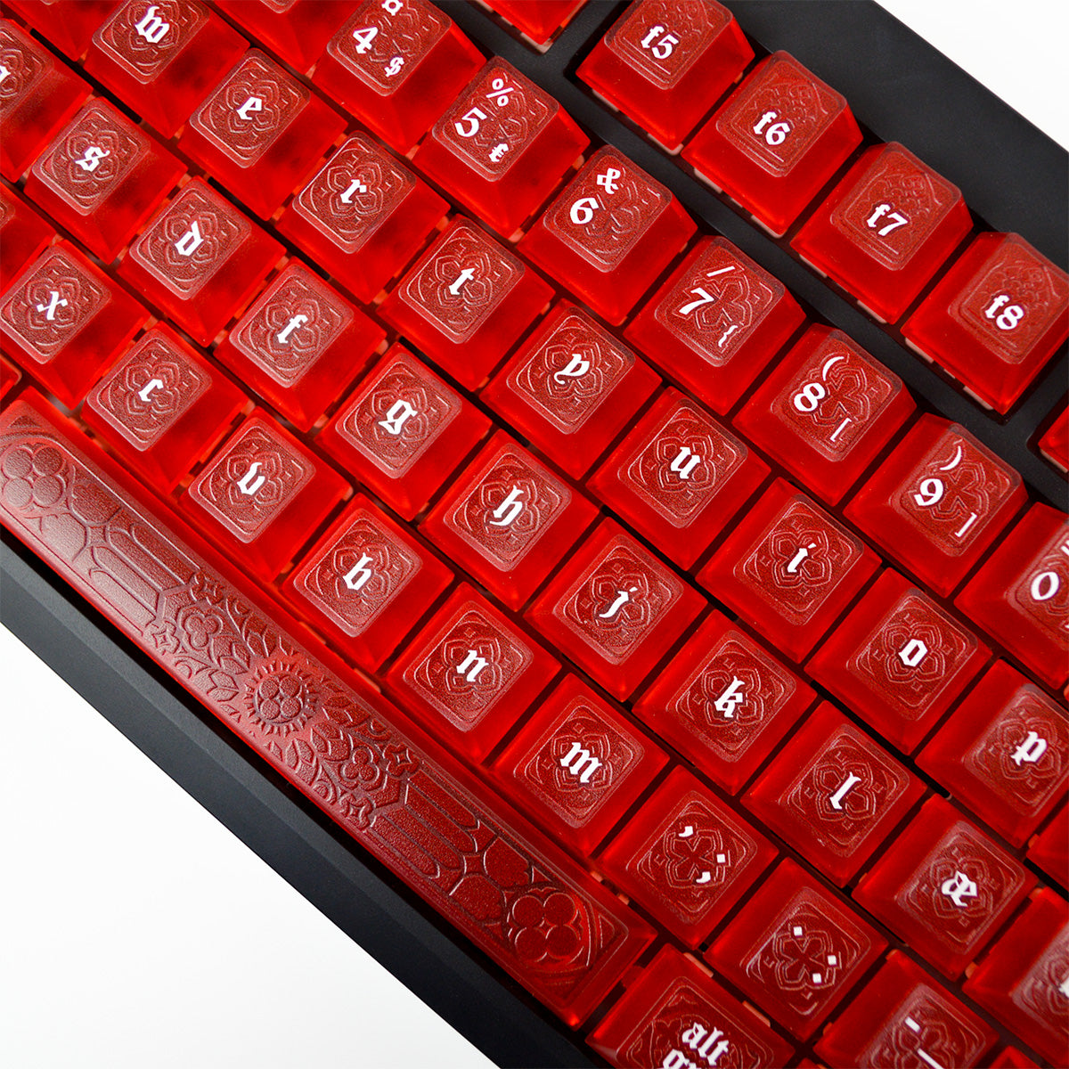 Gothic Ruby Red | Appaz keycap set | Danish, Norwegian, Swedish and Finnish