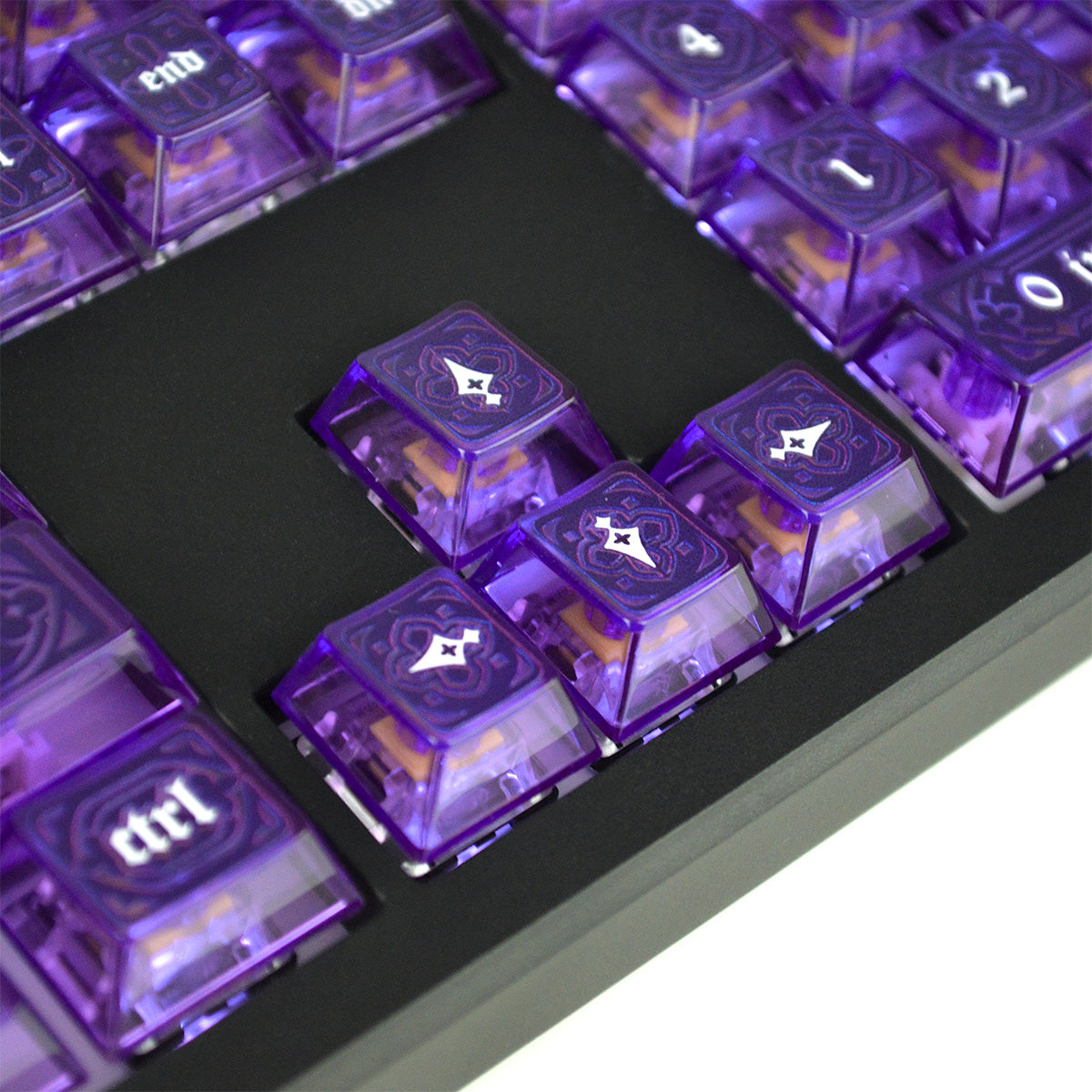 Gohtic Violet Amethyst | Appaz keycap set | Danish, Norwegian and Swedish