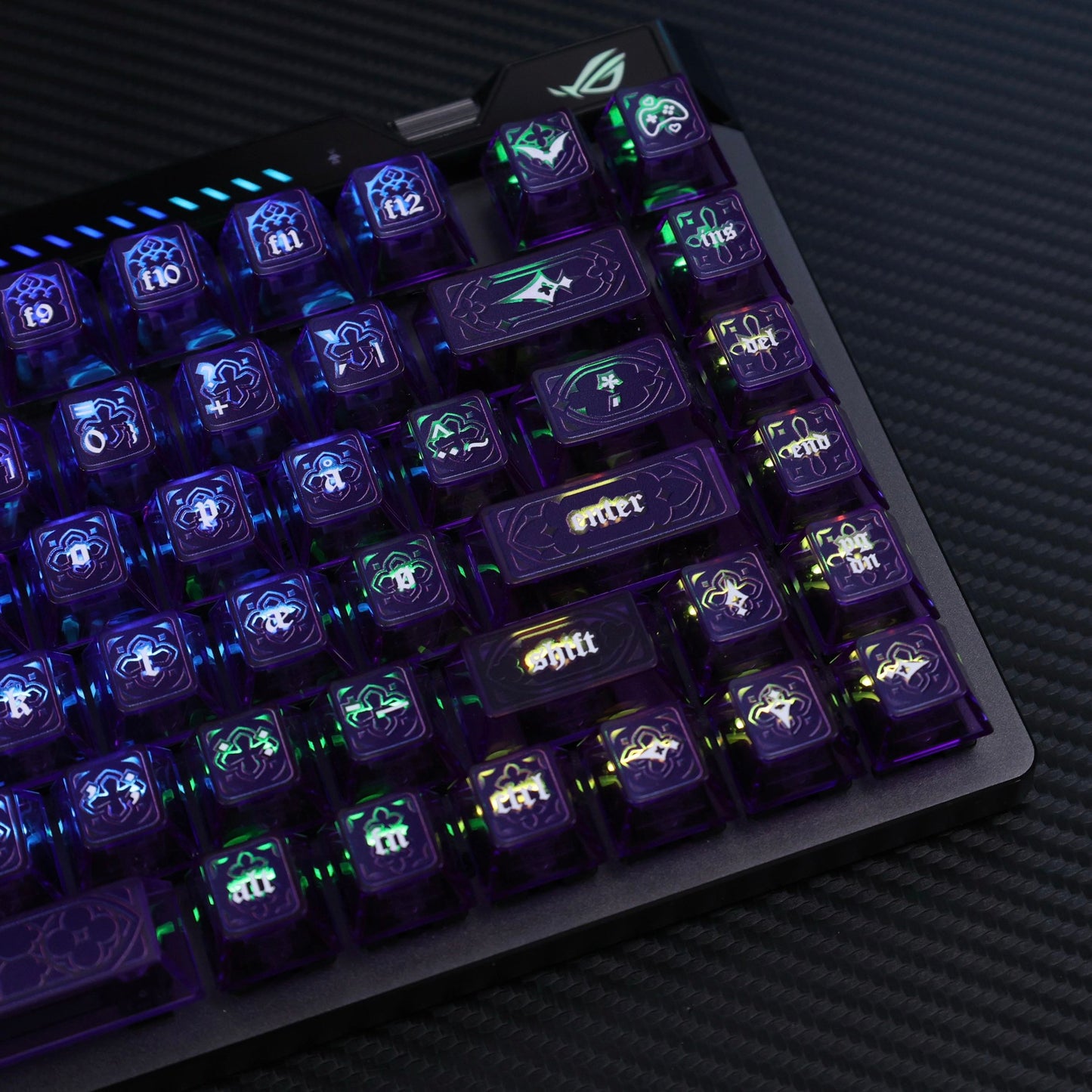 Gohtic Violet Amethyst | Appaz keycap set | Danish, Norwegian and Swedish