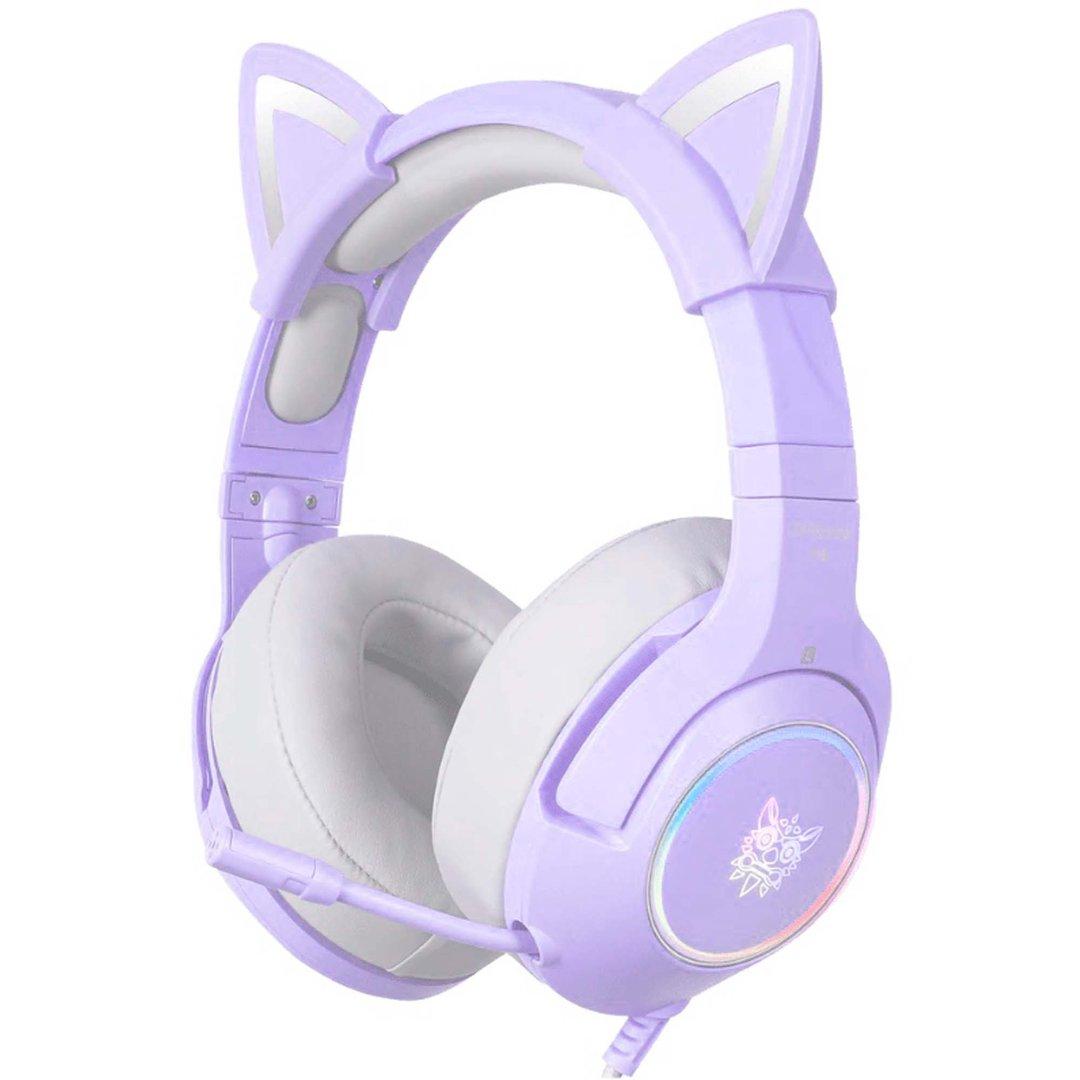 ONIKUMA K9 gaming headset med katteører