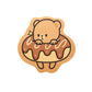 Small Cartoon Mouse Pad Brown Bear