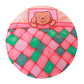 Round mouse pad with dog under the blanket