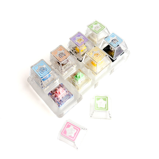 8-key switch tester sæt inkl. switches og keycaps