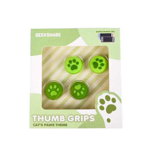 Grønne poter - 4 pak Thumb Grips til Nintendo Switch 1