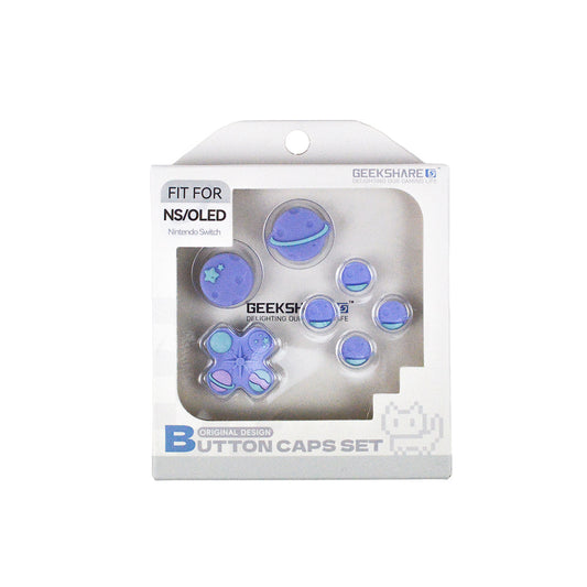 Planeter med mini button caps - 4 pak Thumb Grips til Nintendo Switch 1