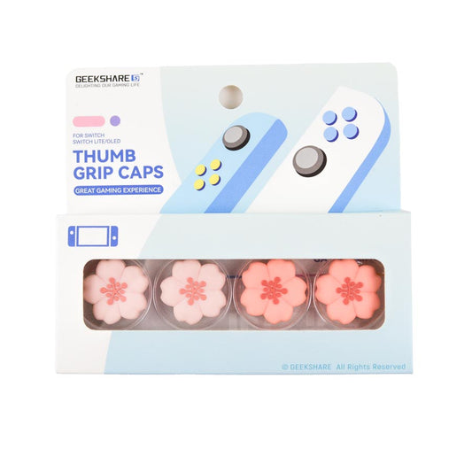 Blomster - 4 pak Thumb Grips til Nintendo Switch 1