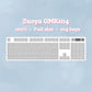 Appaz 100% Size Build Your Own Customized Keyboard | WHITE CASE