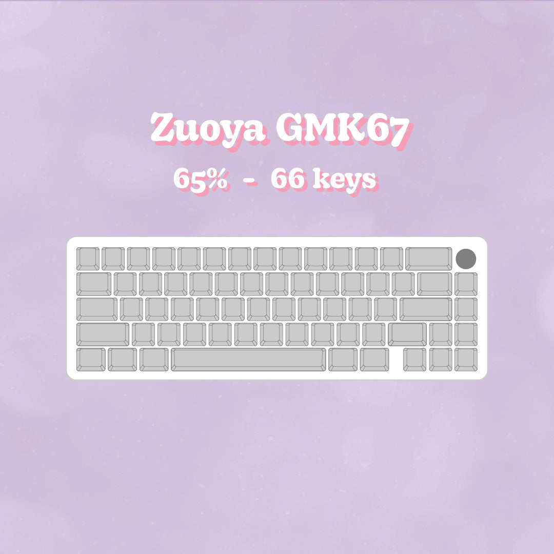 Zuoya GMK67 tastatur case 65% størrelse | HVID