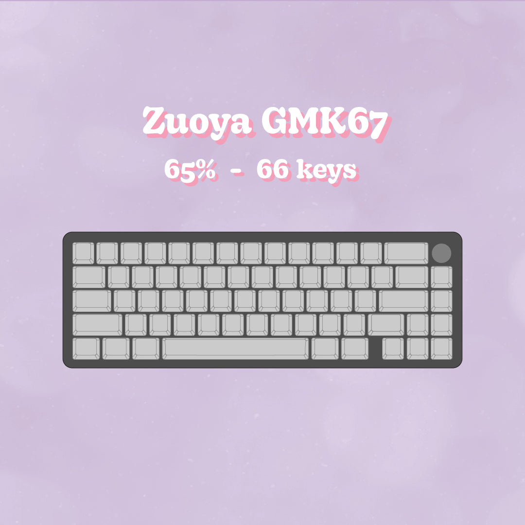 Zuoya GMK67 tastatur case 65% størrelse | SORT
