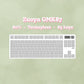 Zuoya GMK87 white keyboard case 80% TKL size