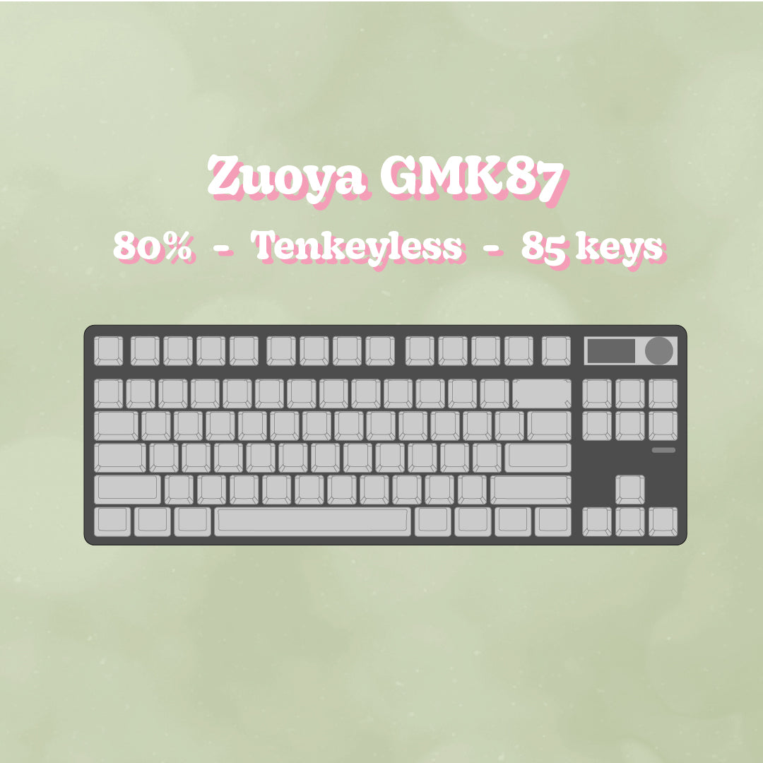 Zuoya GMK87 tastatur case 80% TKL størrelse | SORT