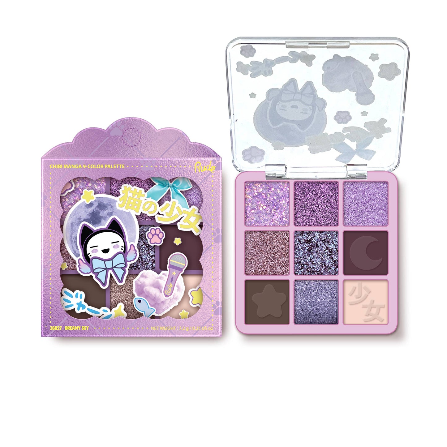 Chibi Manga 9 Color Eyeshadow Palette - Dreamy Sky