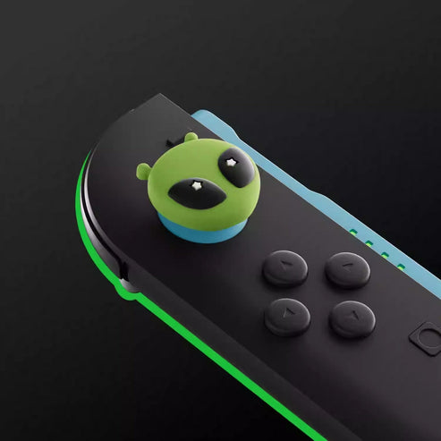 Grønne aliens - 4 pak Thumb Grips til Nintendo Switch 2