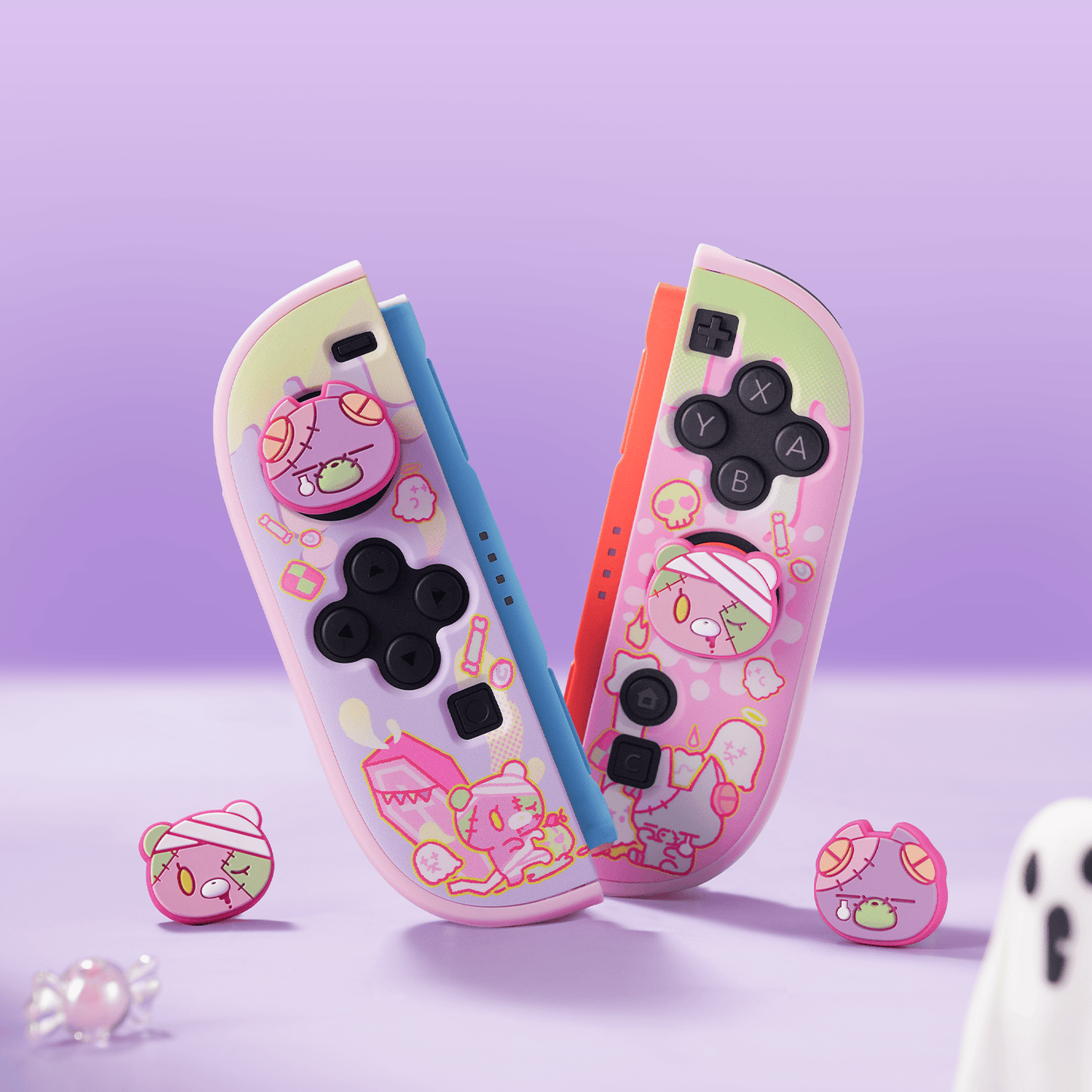 Cute zombie - 4 pak Thumb Grips til Nintendo Switch 2