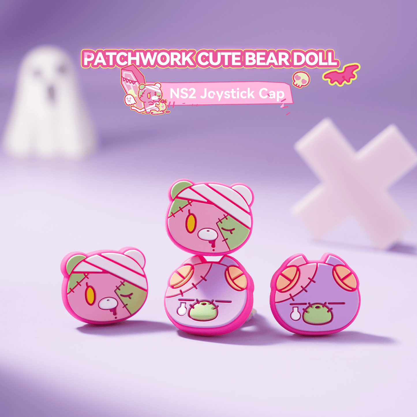 Cute zombie - 4 pak Thumb Grips til Nintendo Switch 2