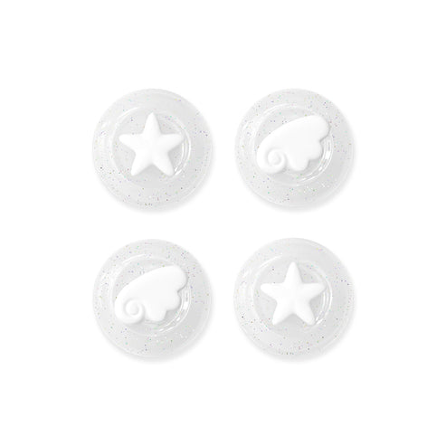 Hvide vinger - 4 pak Thumb Grips til Nintendo Switch 2