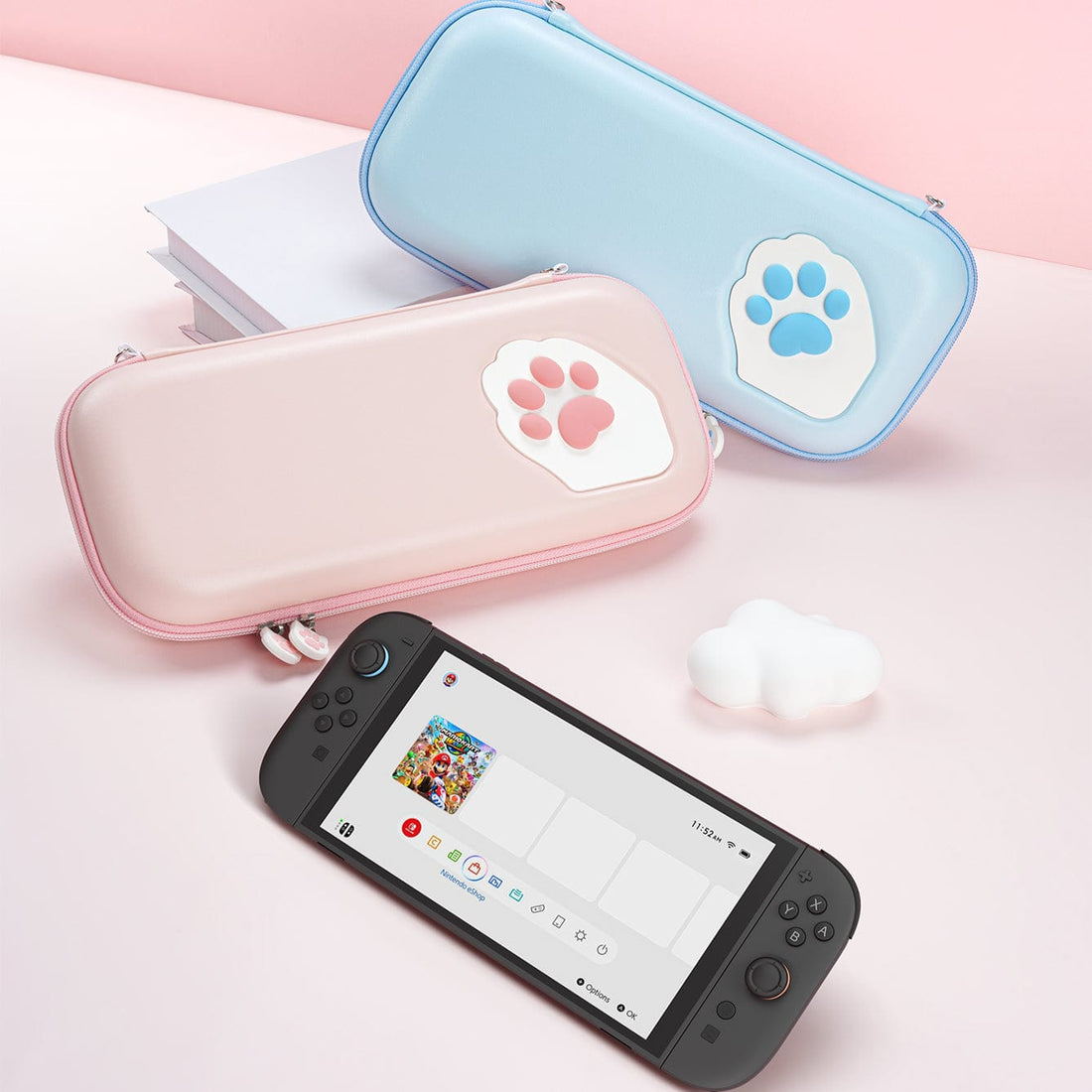 Nintendo Switch 2 kattepote etui i blå