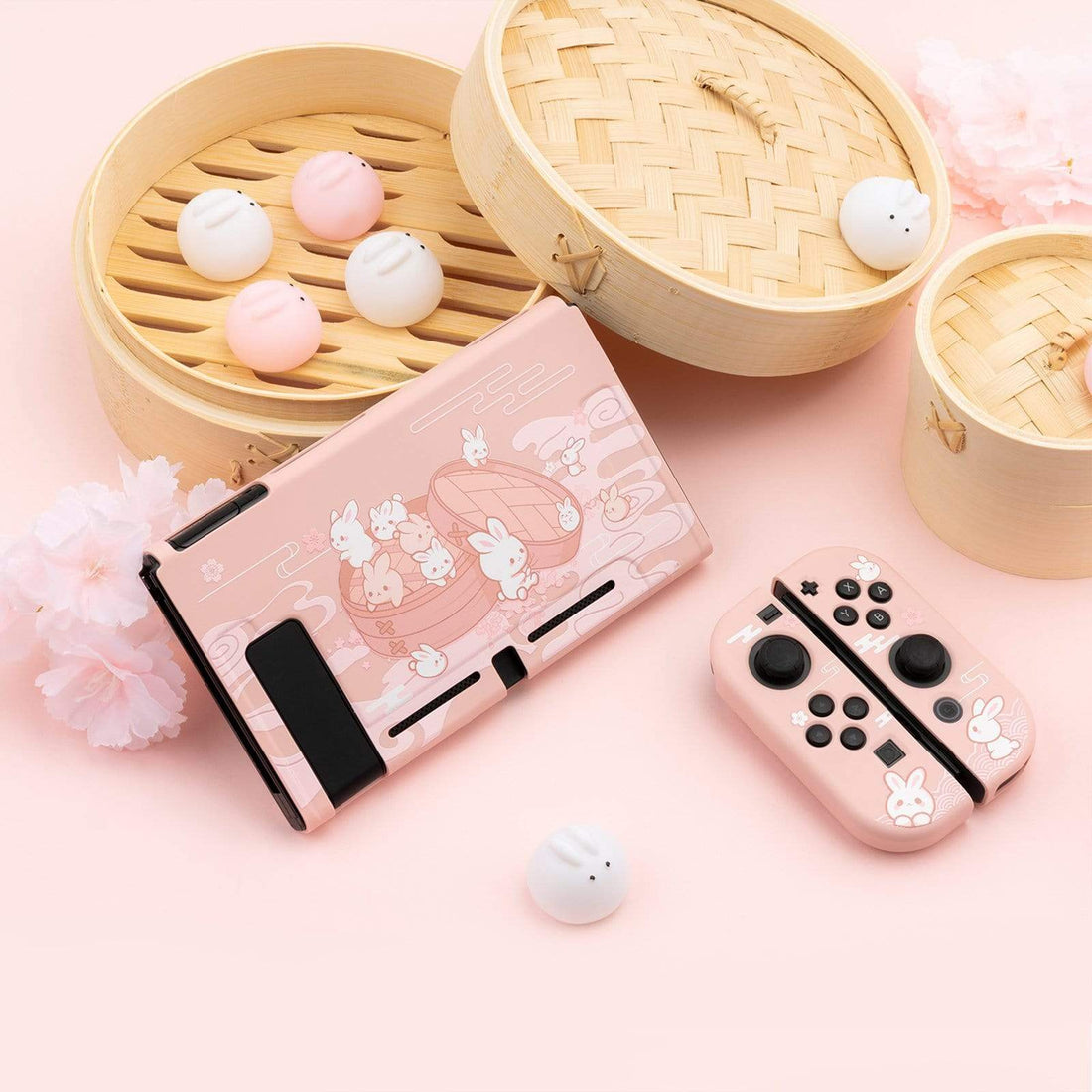 Nintendo Rabbit Pink Nintendo Switch 2 Steamed Bun Rabbit Protective Case – Appaz