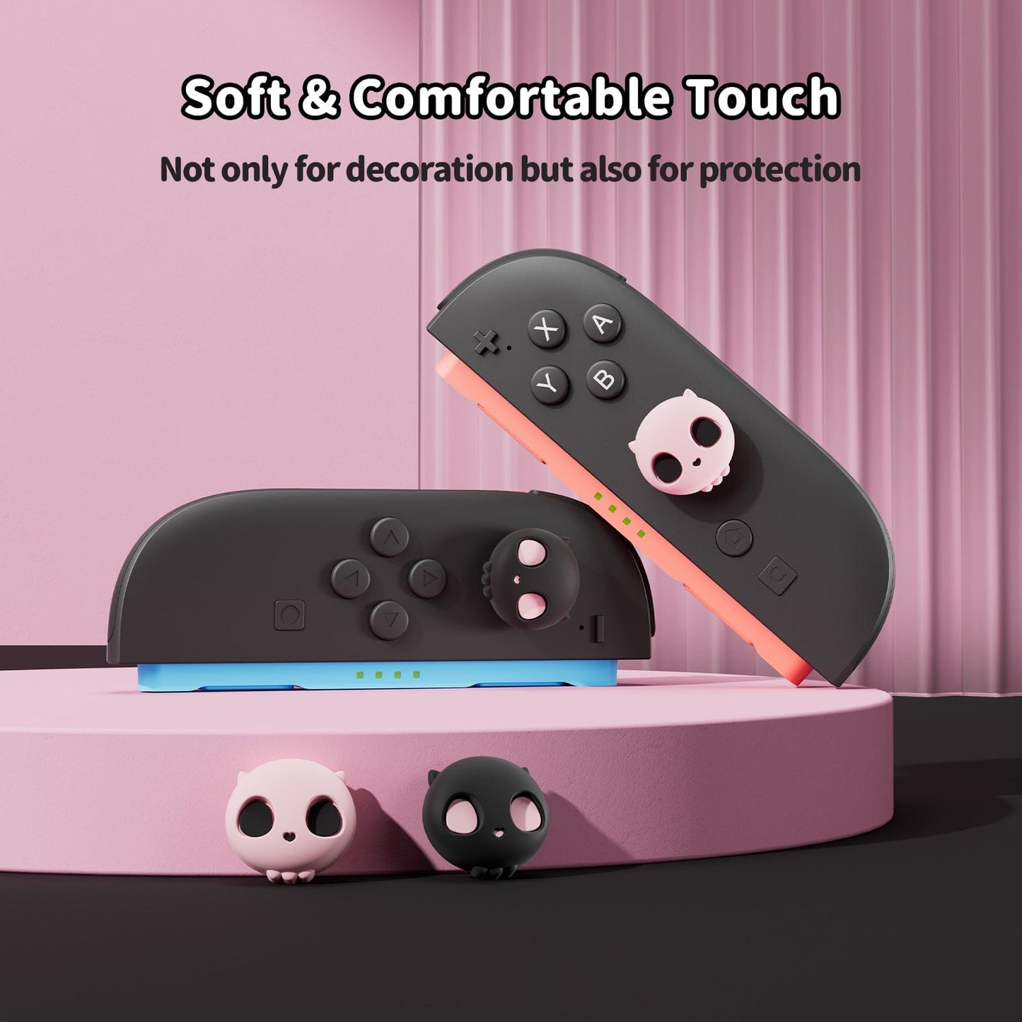 Sweetheart skull pink - 4 pak Thumb Grips til Nintendo Switch 2