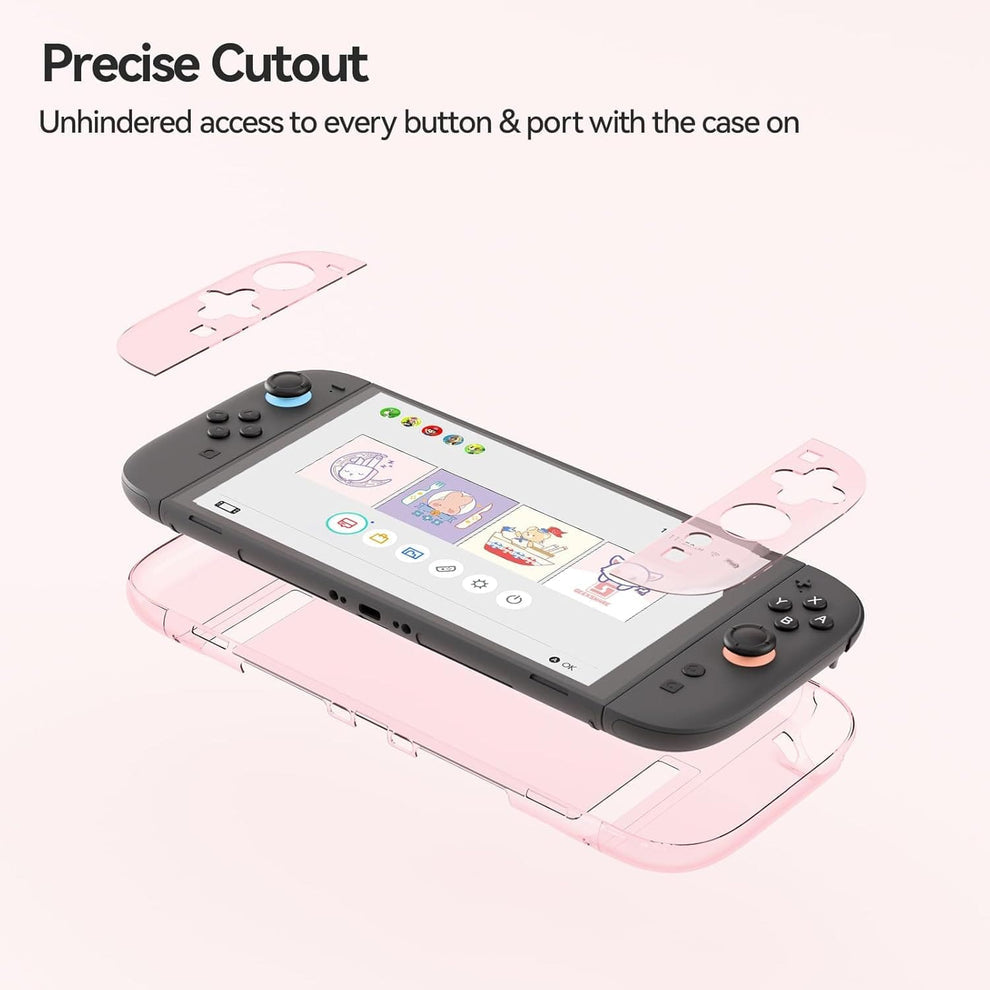 Nintendo Switch 2 Protective Cover | Crystal Pink