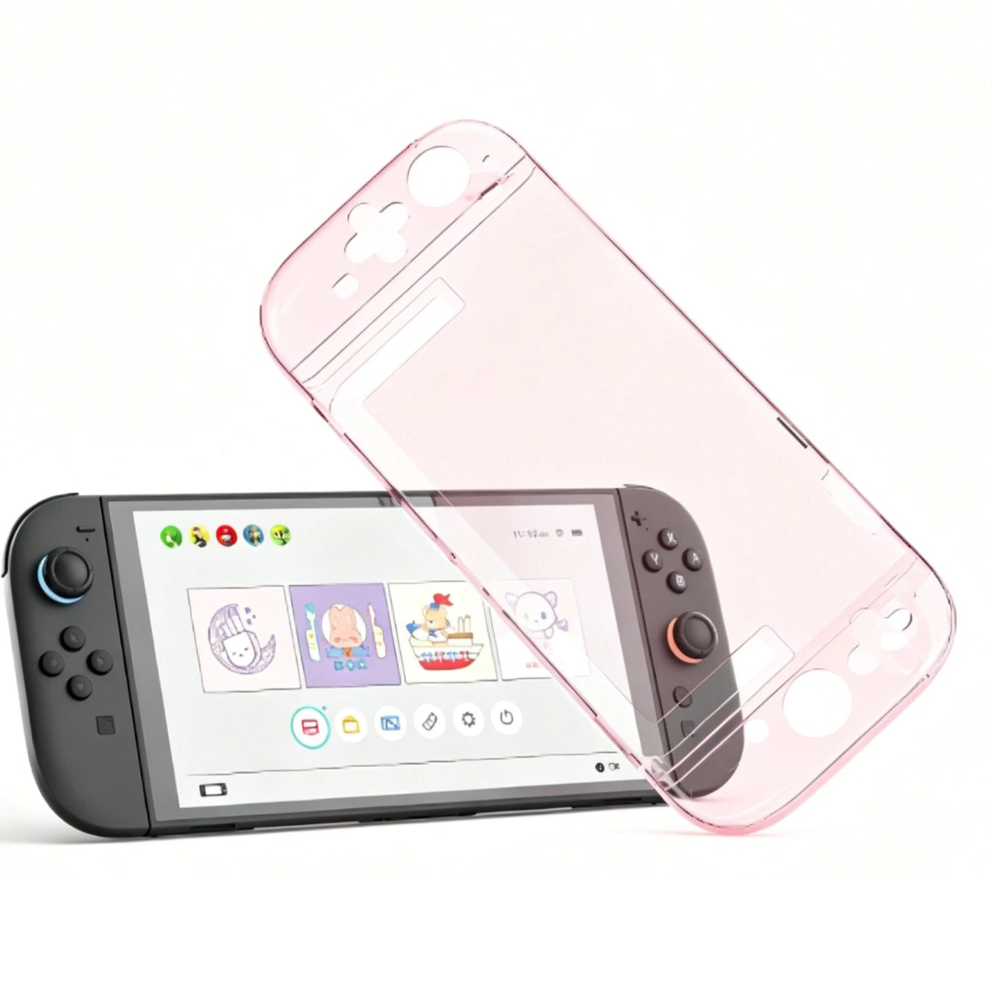 Nintendo Switch 2 Protective Cover | Crystal Pink
