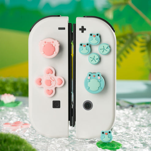 Frø og axolotl - Thumb Grips til Nintendo Switch 2