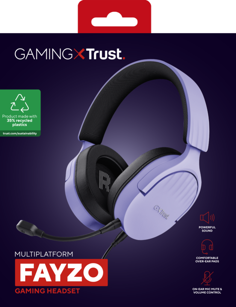 Trust GXT489W Fayzo Kablet Multiplatform Gaming Headset | Lilla