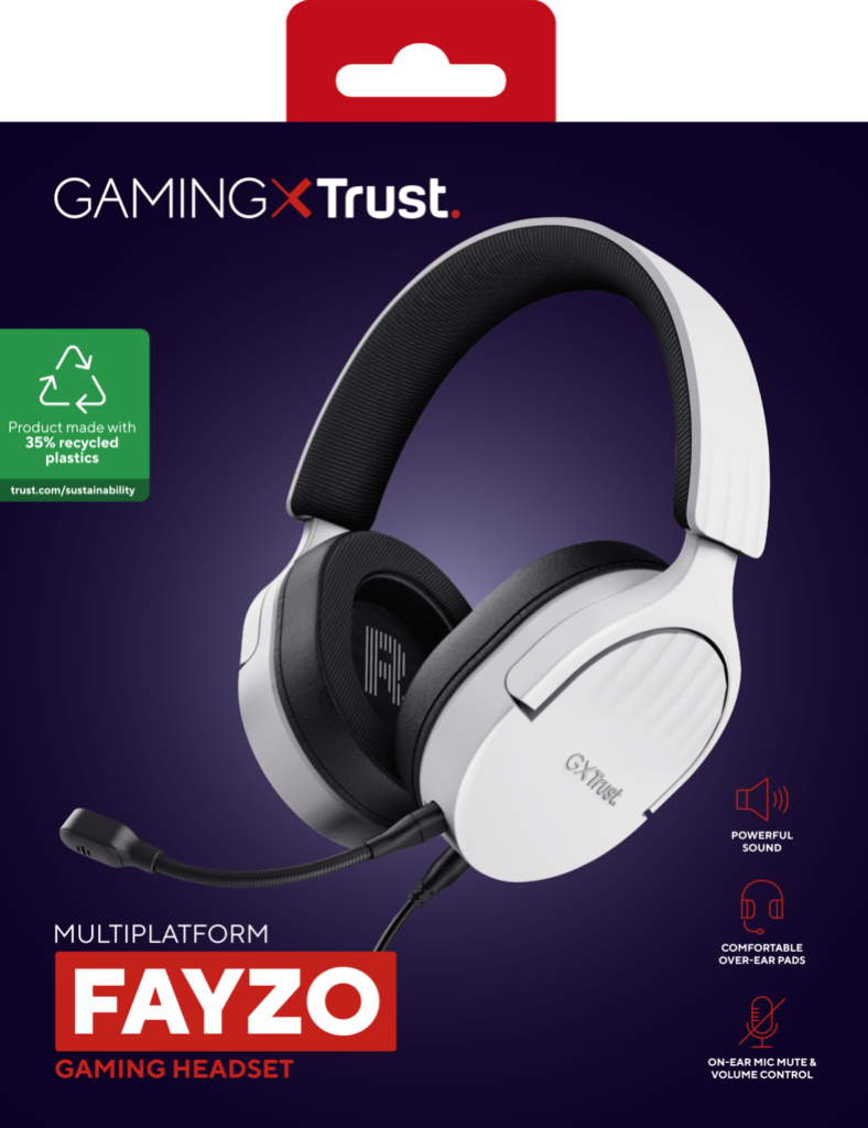 Trust GXT489W Fayzo Kablet Multiplatform Gaming Headset | Hvid