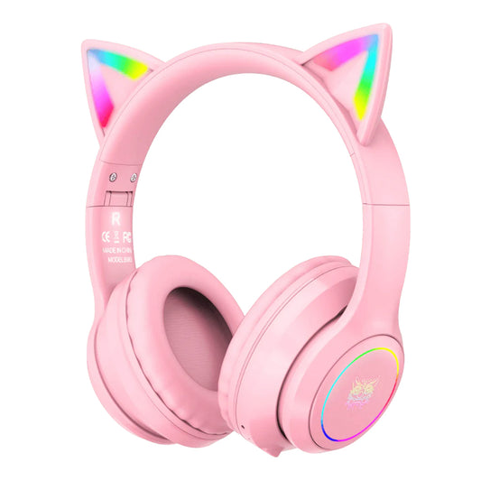 ONIKUMA B90 RGB Cat Ear Bluetooth 5.0 Wireless - Børneheadset